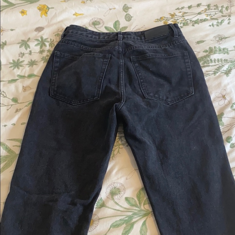 Nasty Gal Straight Leg Jeans Raw Hem - Picture 4 of 4